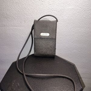 LIMITED London Paris New York Black Crossbody Phone Bag – Minimalist Design